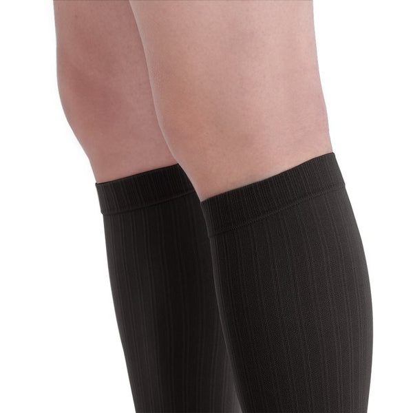 2067 | Moderate Compression Socks, Microfiber, Double Pinstripe Ribbing