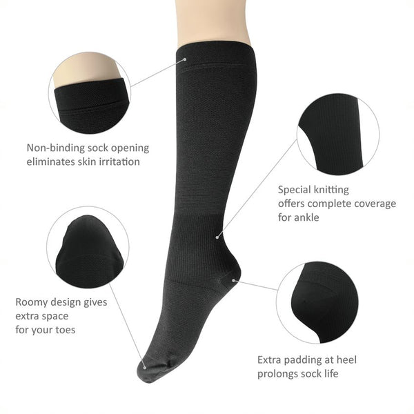 1080 | Moderate Compression Thermal Socks, Thick & Soft